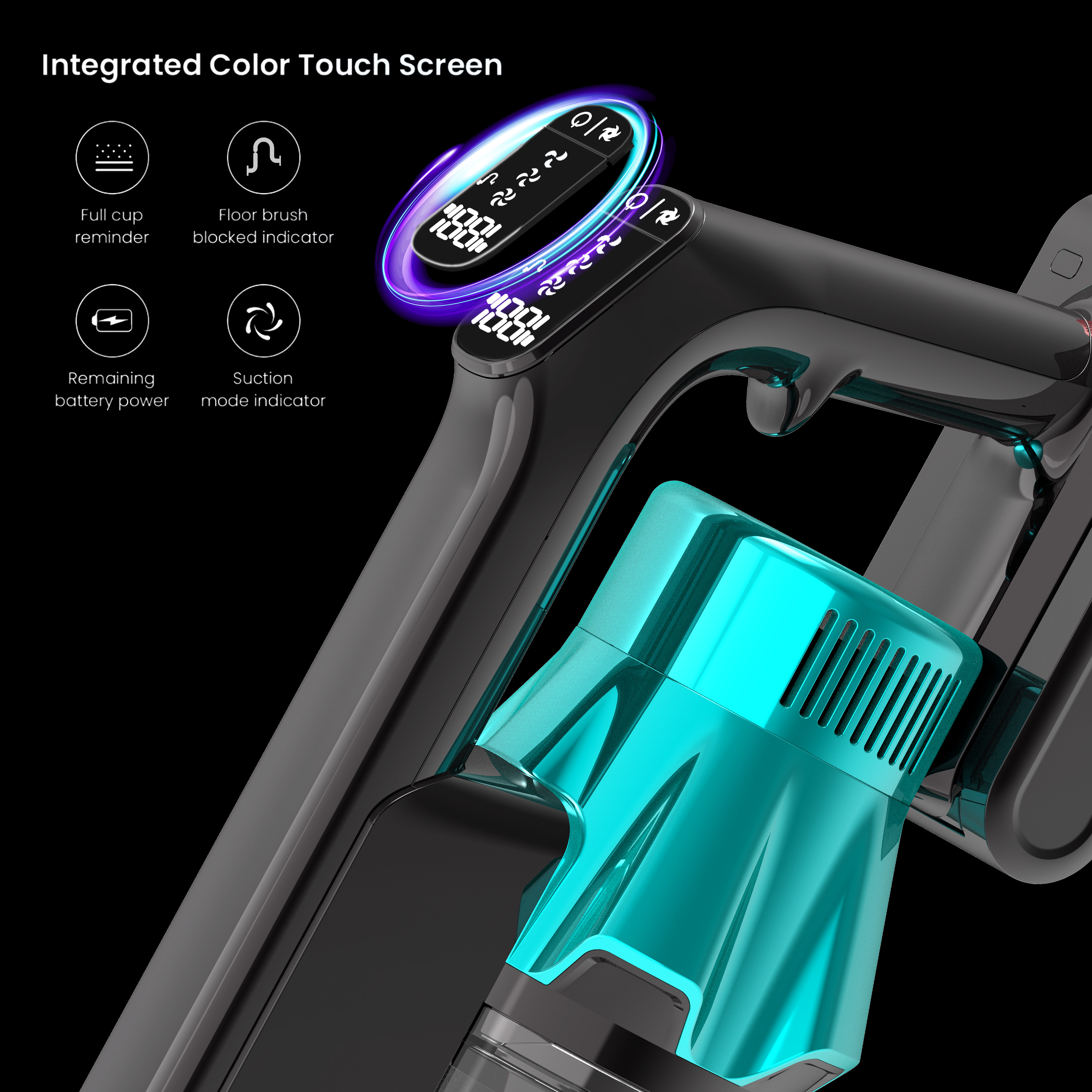 241S Auto-empty Cordless Vacuum Cleaner with LED Display