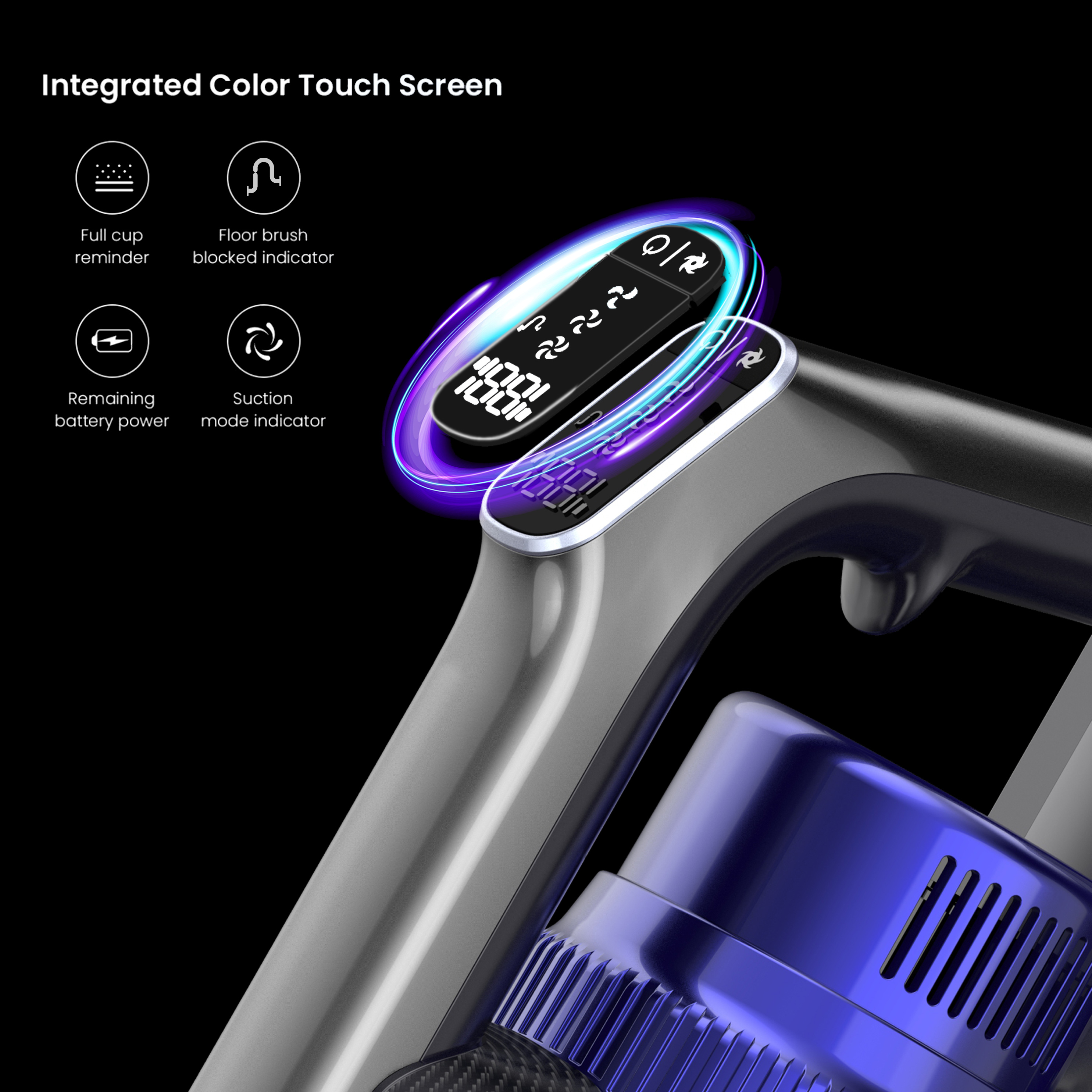 239 Cordless Vacuum Cleaner with Charging Base & LED Display