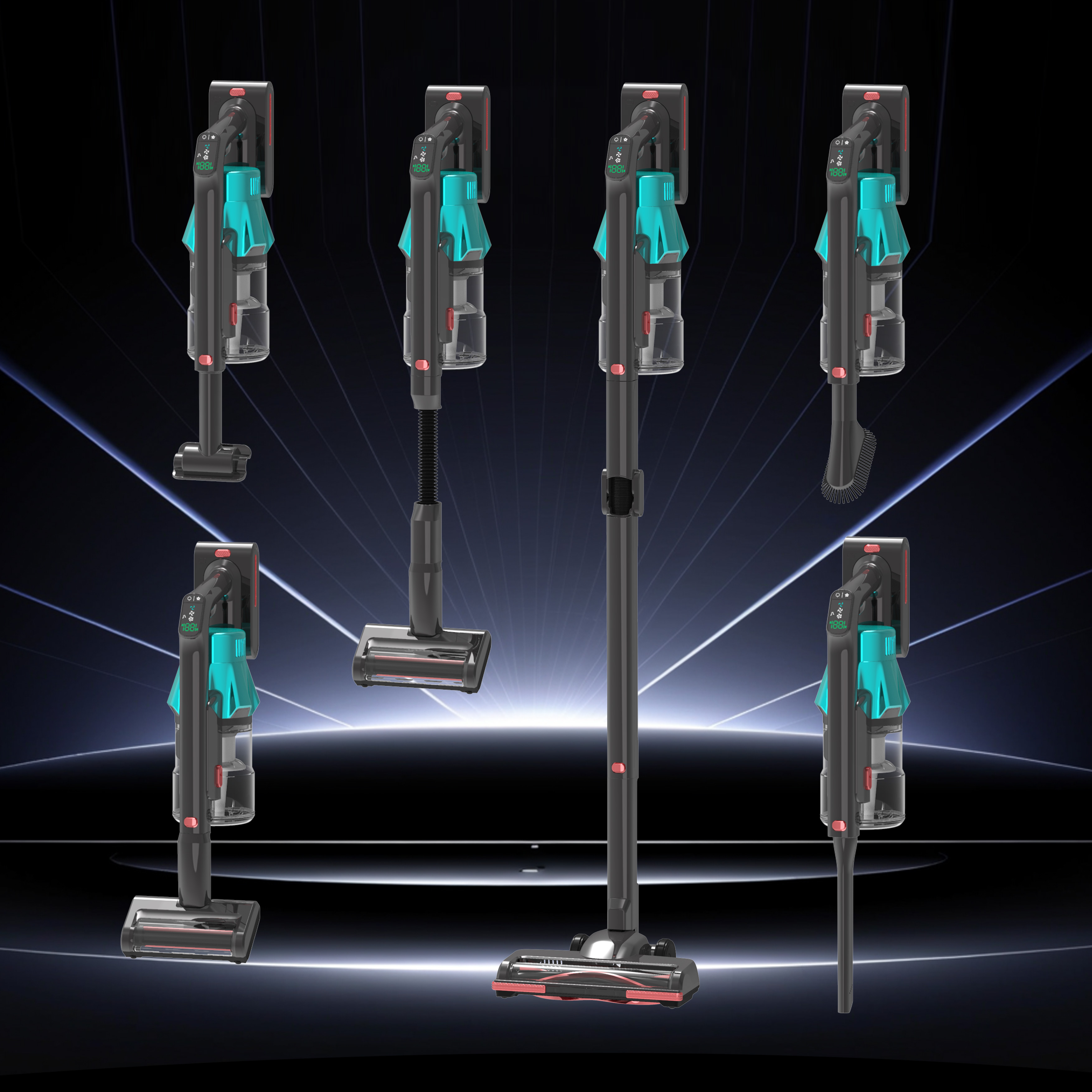 241S Auto-empty Cordless Vacuum Cleaner with LED Display
