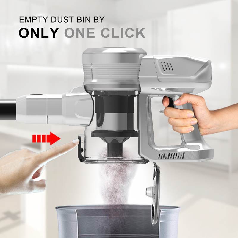 201A Cordless Stick Vacuum Cleaner with 315W BLDC Motor LED Display Anti-Tangle Floor Brush