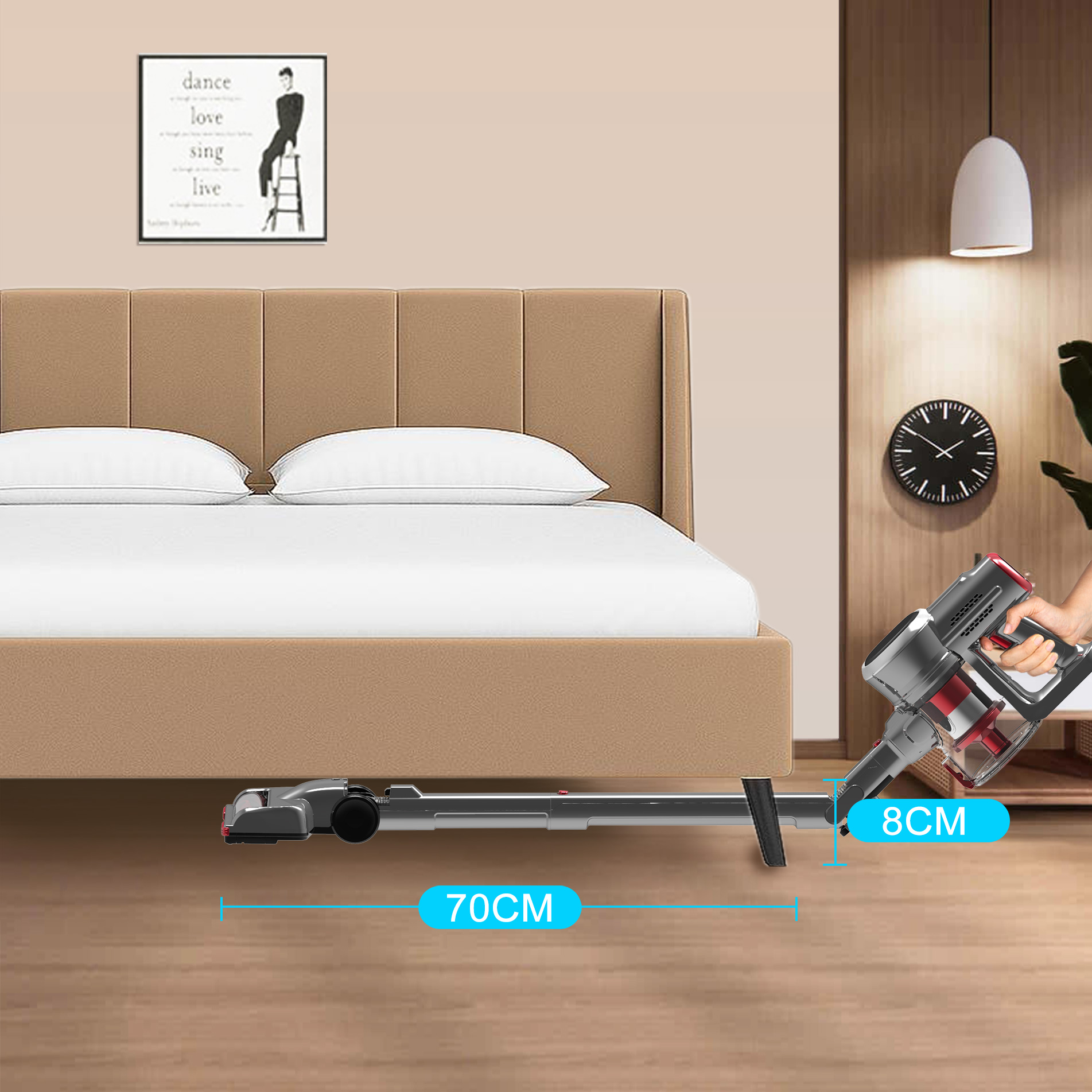 202B Cordless Stick Vacuum Cleaner ODM Stick Vacuum Cleaner Supplier