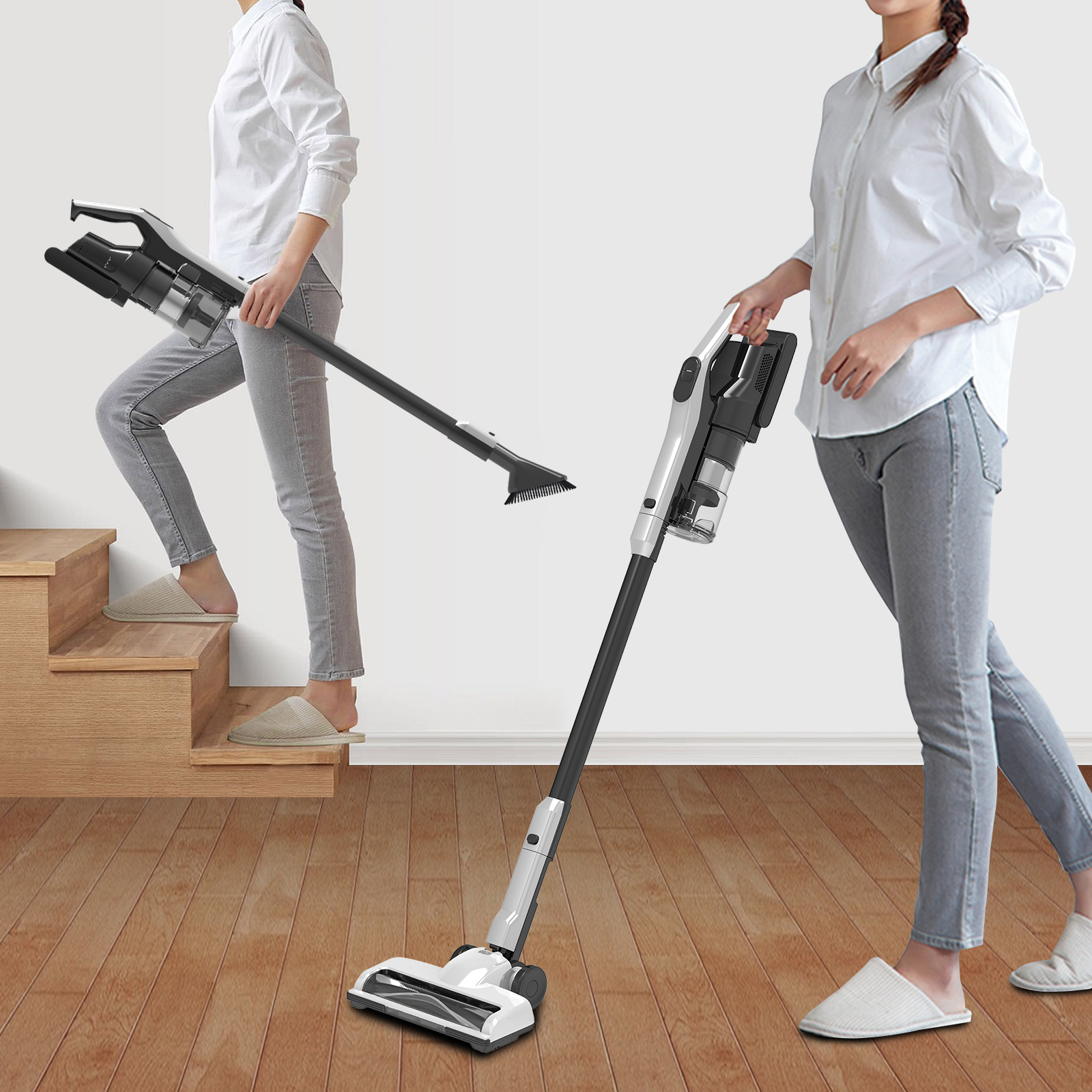 J2S Super Lightweight Cordless Vacuum Cleaner with Auto-empty Station