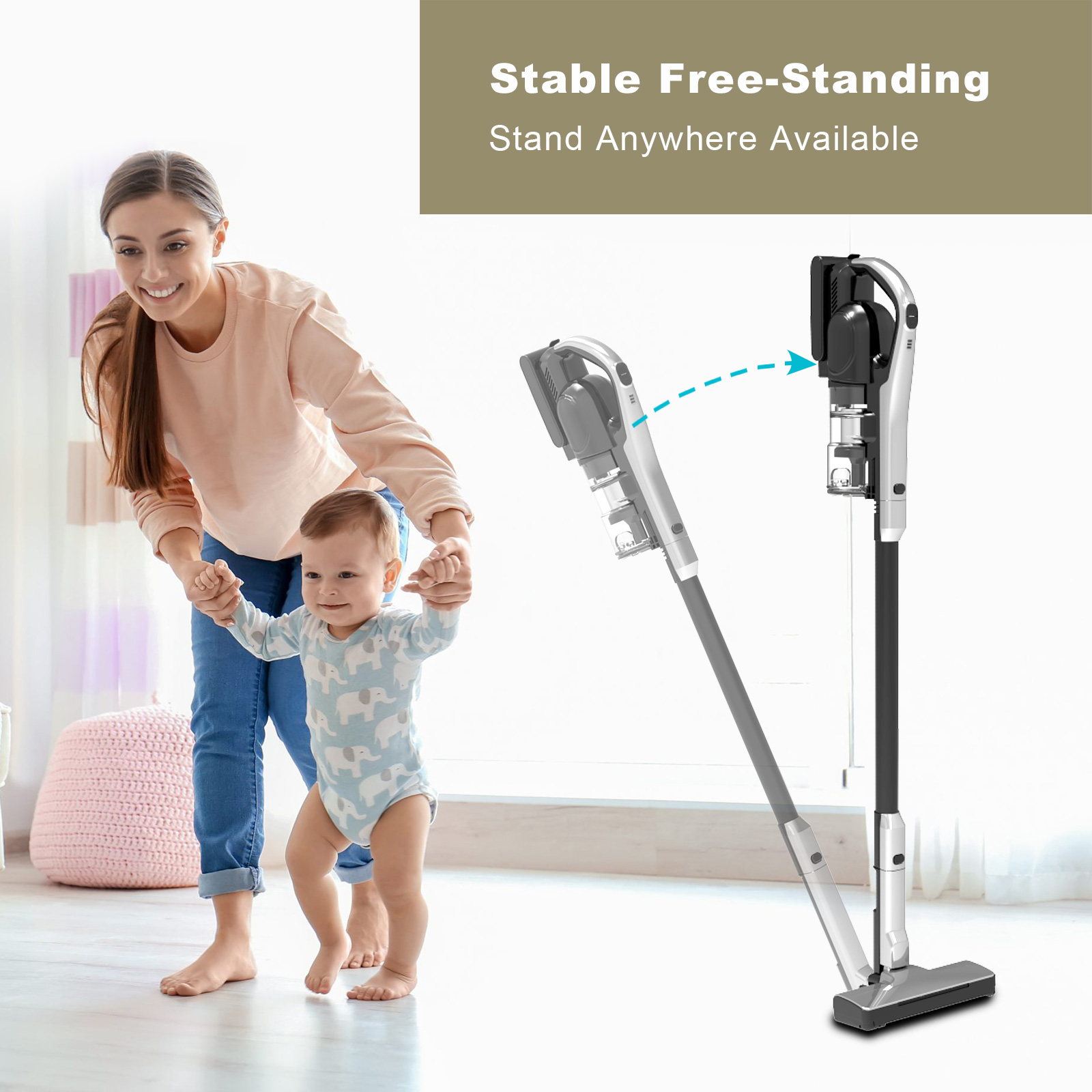 232 Super Lightweight Cordless Vacuum Cleaner with BLDC Motor