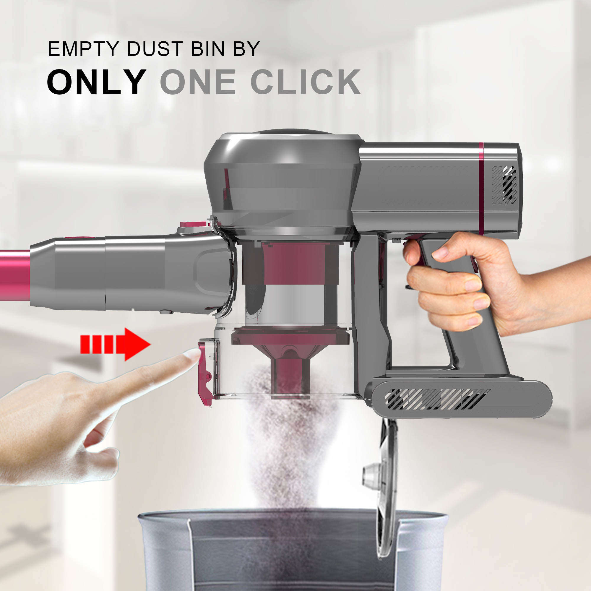 207B Cordless Stick Vacuum Cleaner ODM Stick Vacuum Cleaner Supplier