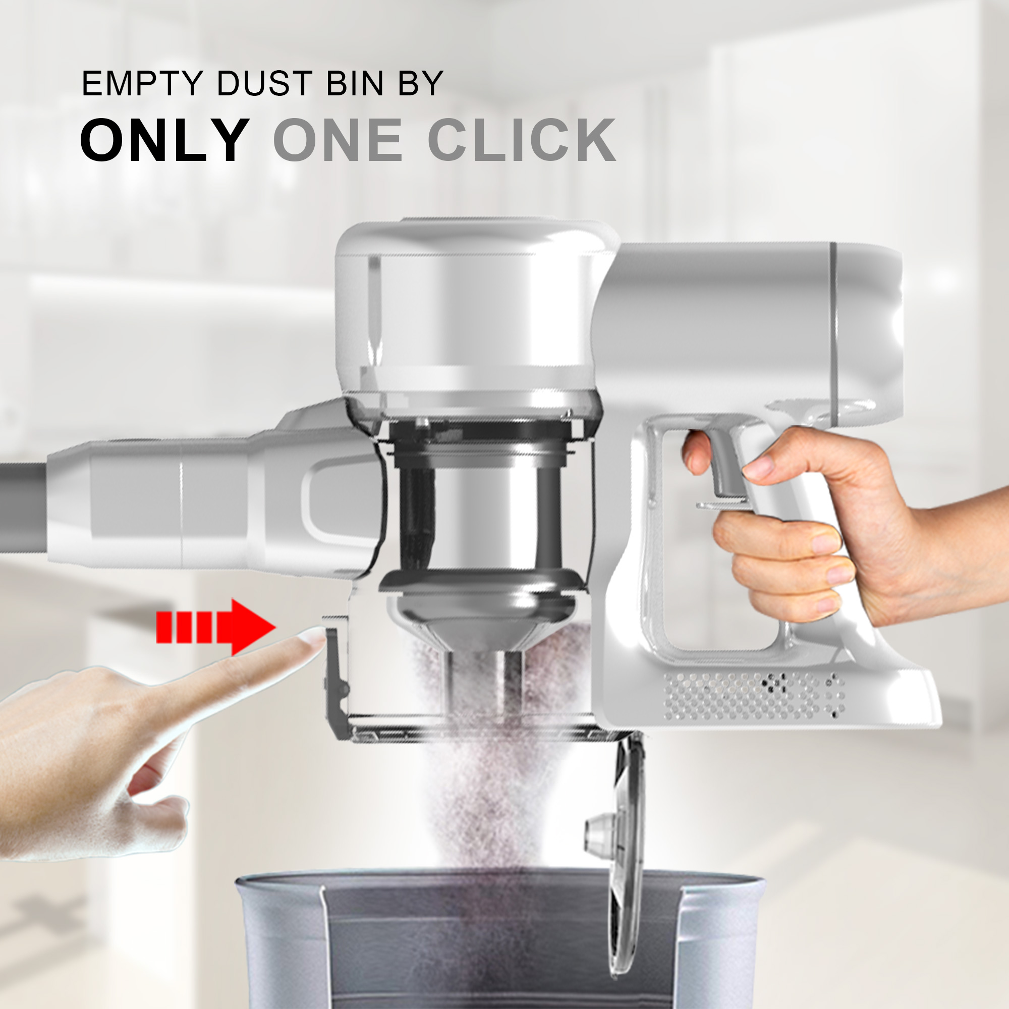 205 Cordless Stick Vacuum Cleaner ODM Stick Vacuum Cleaner Supplier