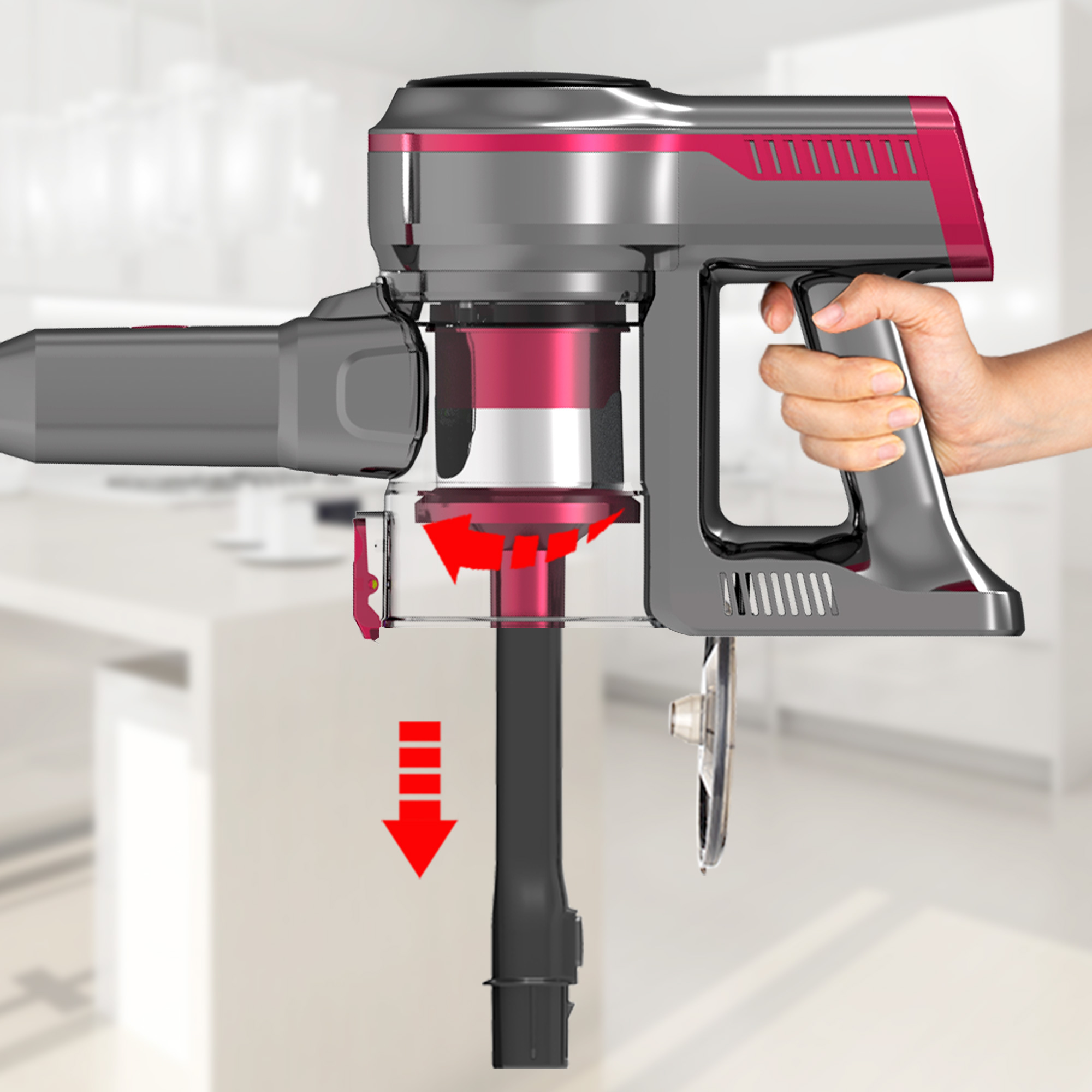 209 Cordless Stick Vacuum Cleaner ODM Stick Vacuum Cleaner Supplier