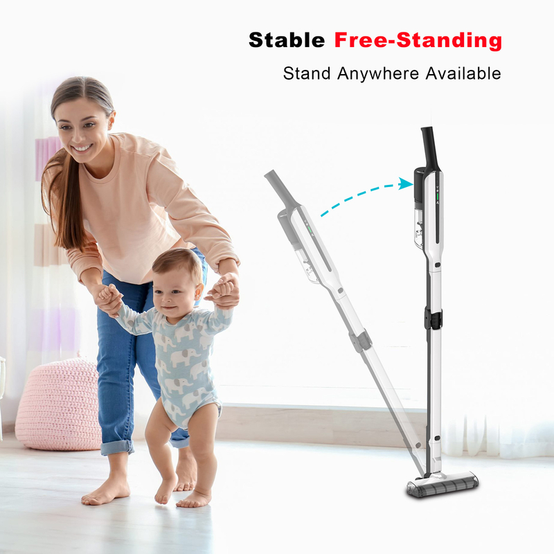 J3D Super Lightweight Cordless Vacuum Cleaner with Charging Base