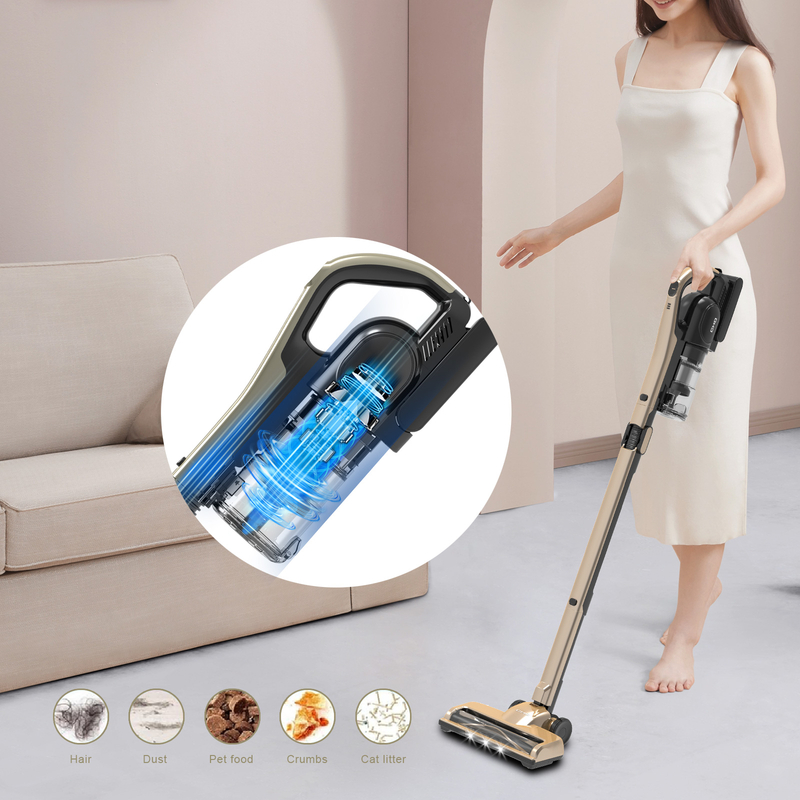 232A Super Lightweight Cordless Vacuum Cleaner with BLDC Motor and Bendable Tube